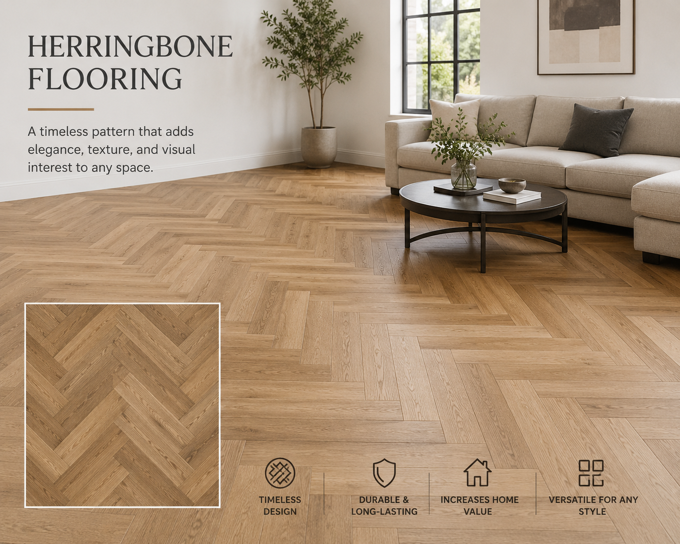 Designers will not stop using Herringbone Flooring in 2026 — Here’s why.